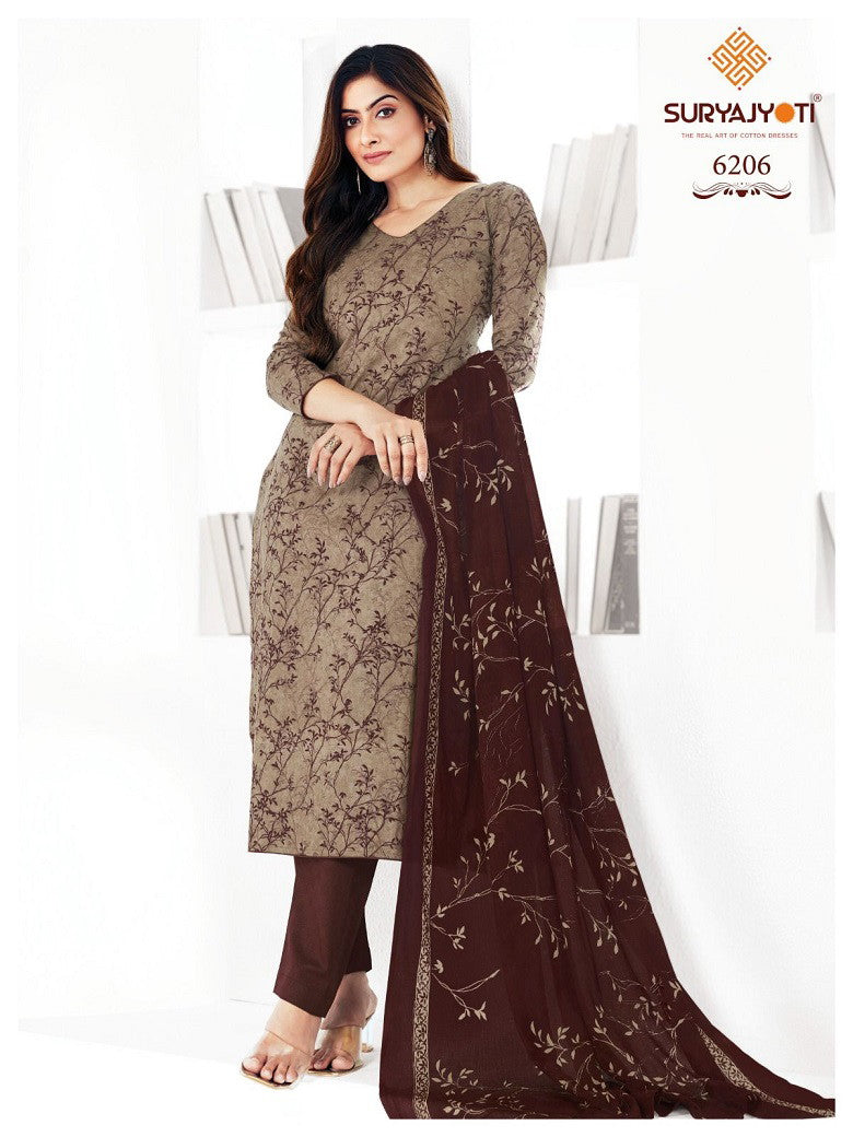 Daily Wear Readymade Dress with Dupatta - 6206