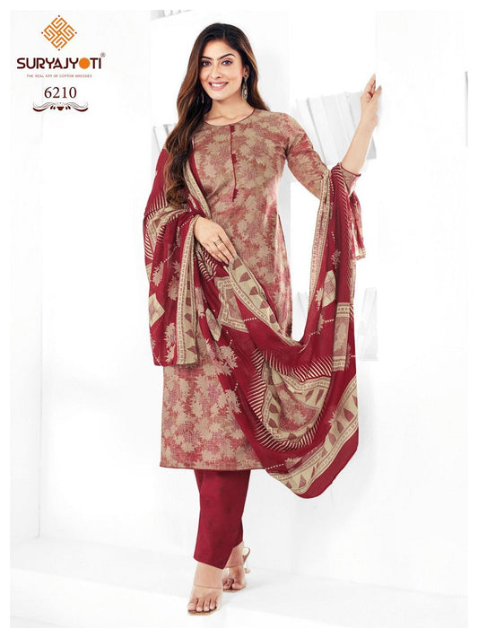 Daily Wear Readymade Dress with Dupatta - 6210