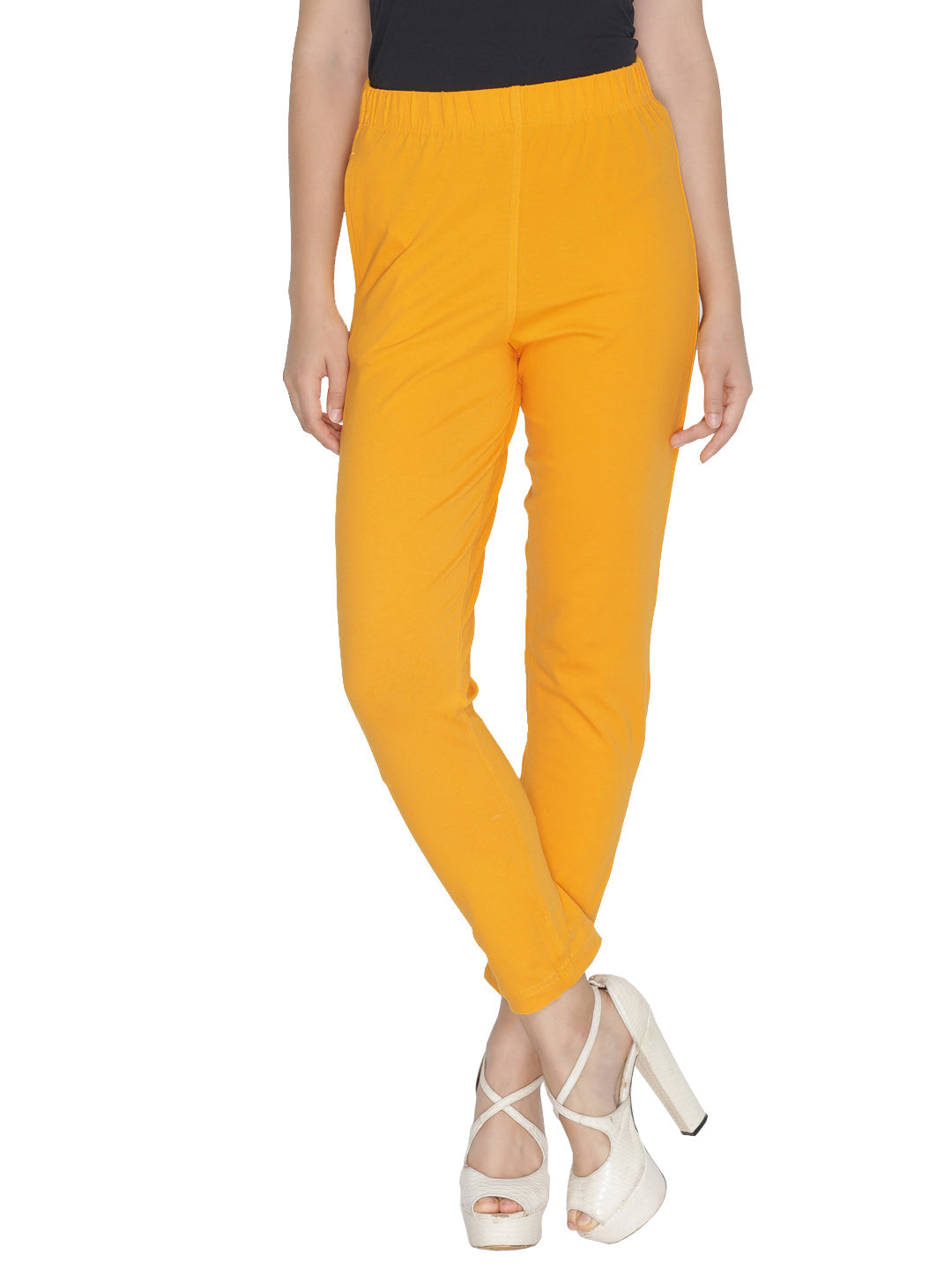 Lyra Leggings Kurti Pants - Yellow