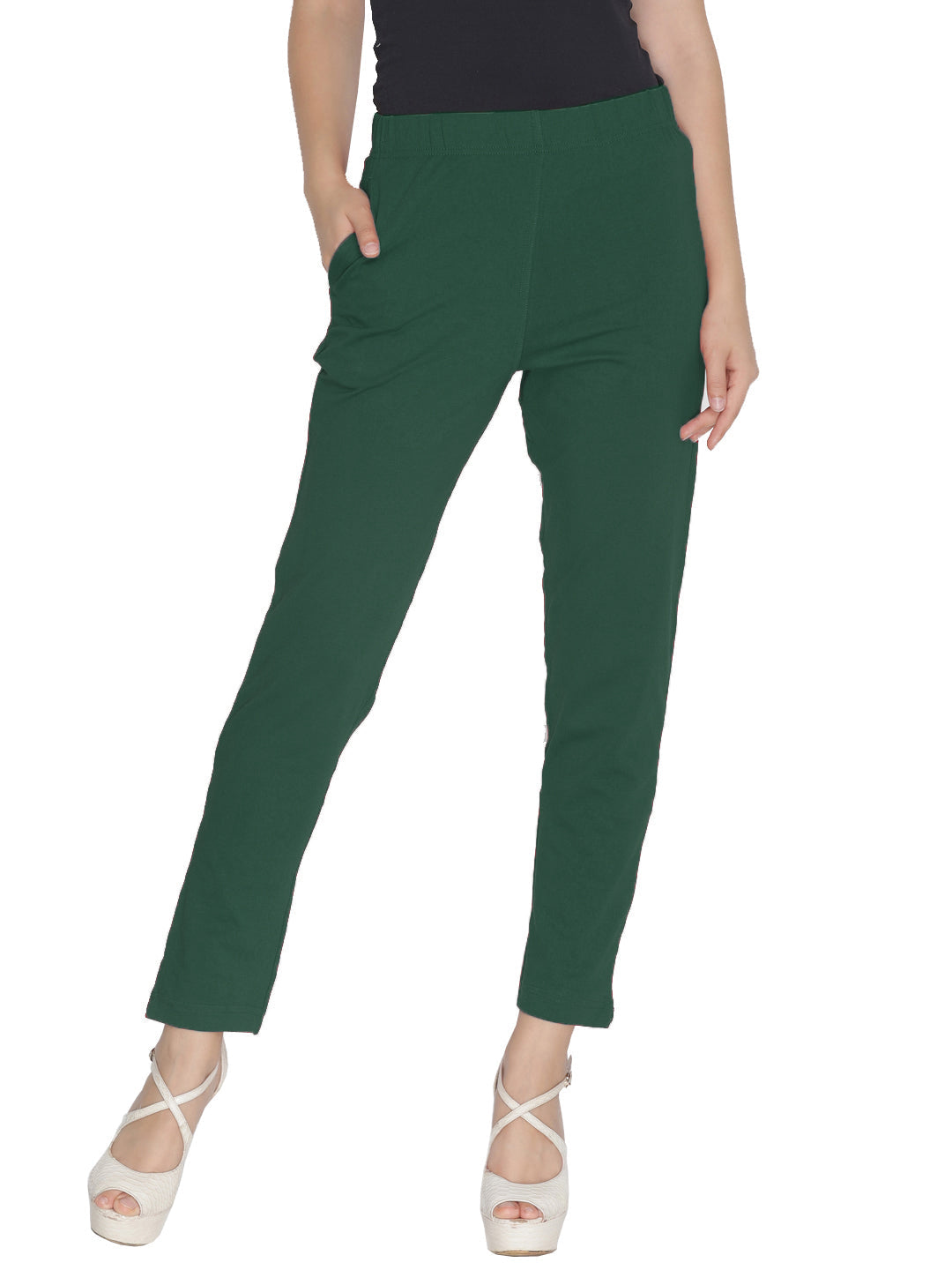 Lyra Leggings Kurti Pants - Green