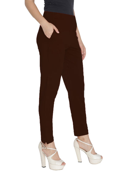 Lyra Leggings Kurti Pants - Brown