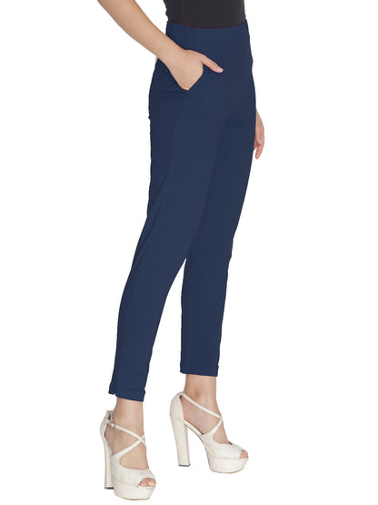 Lyra Leggings Kurti Pants - Navy