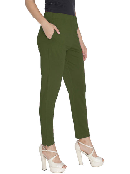 Lyra Leggings Kurti Pants - Olive