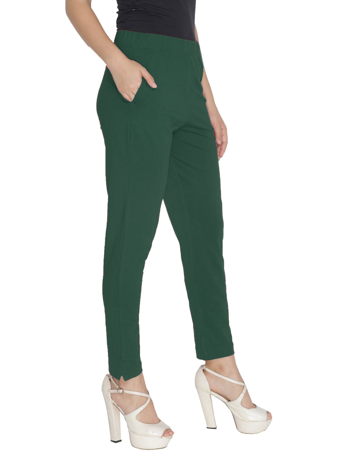 Lyra Leggings Kurti Pants - Green