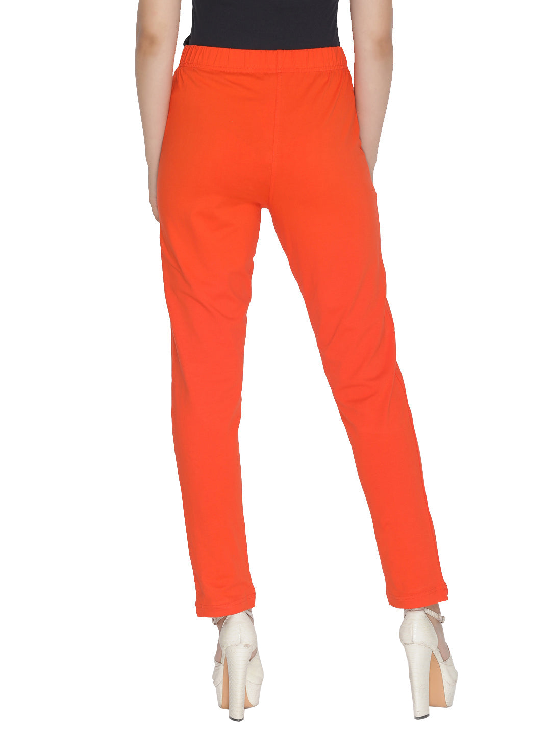 Lyra Leggings Kurti Pants - Orange