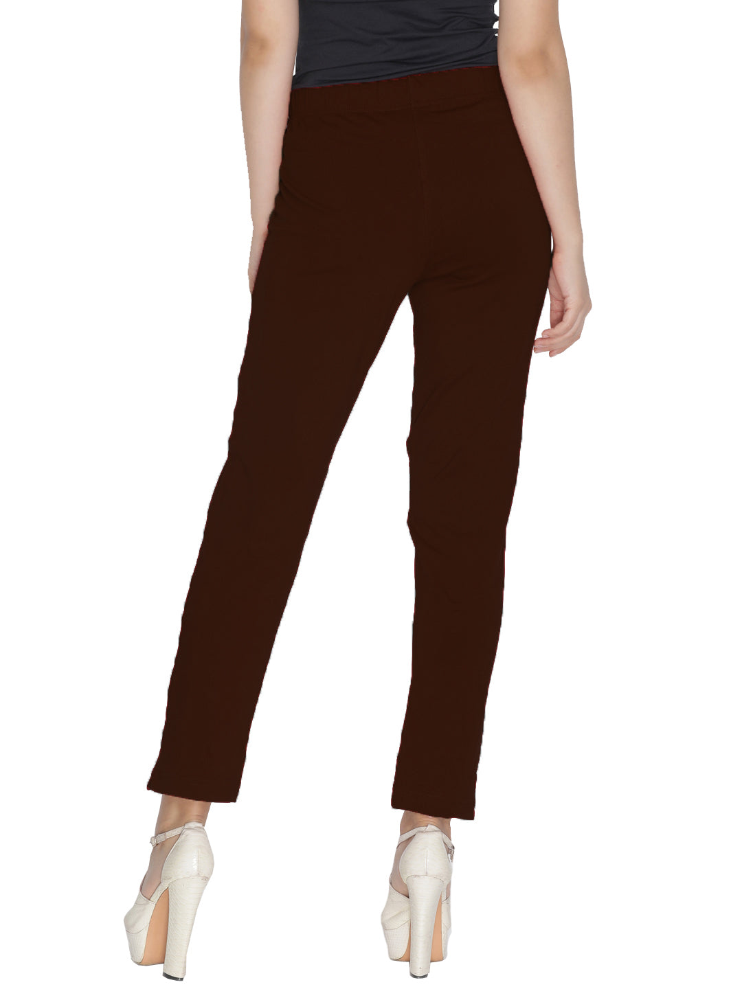 Lyra Leggings Kurti Pants - Brown