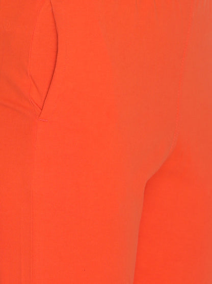 Lyra Leggings Kurti Pants - Orange