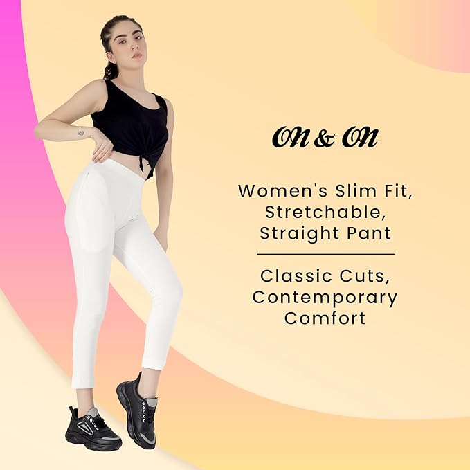 On&On Straight Pants | On and On - White