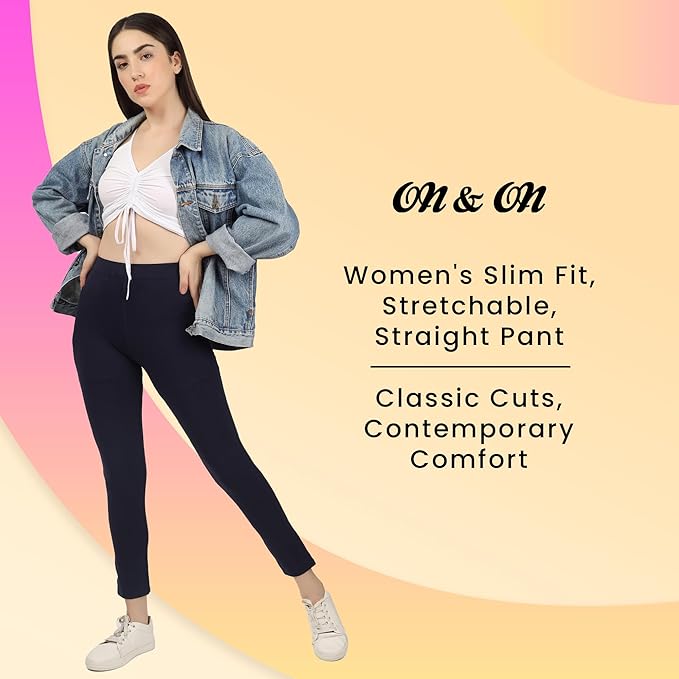 On&On Straight Pants | On and On - Navy