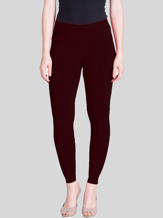 Lyra Leggings Ankle Length Maroon