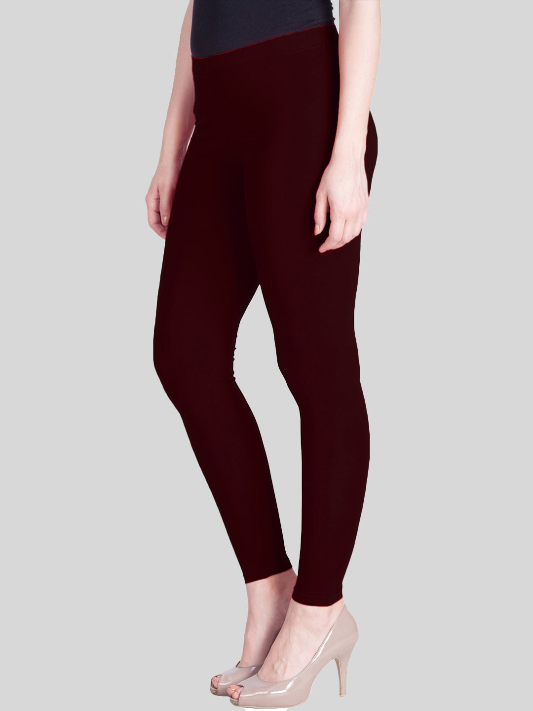 Lyra Leggings Ankle Length Maroon