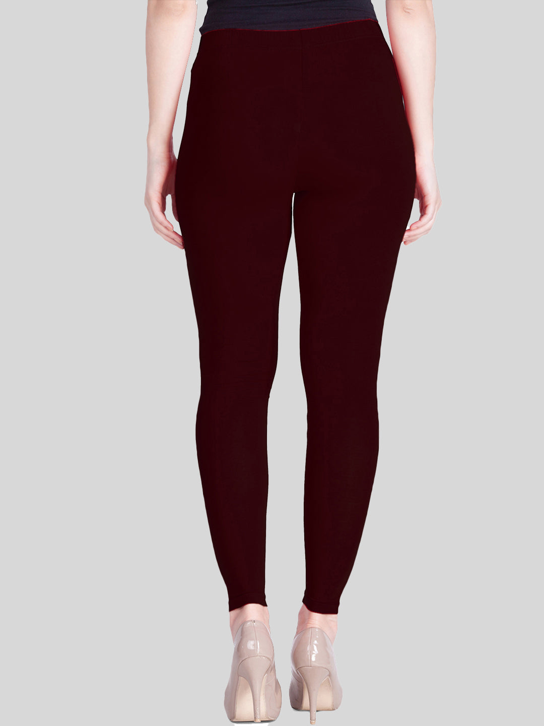 Lyra Leggings Ankle Length Maroon