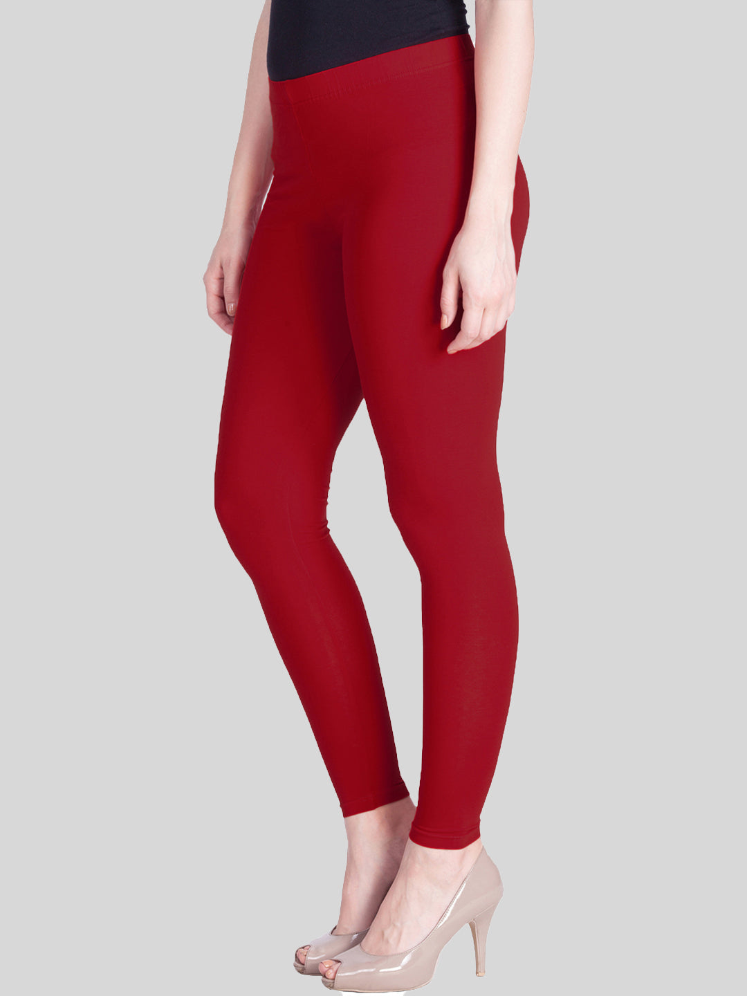 Lyra Leggings Ankle Length Red