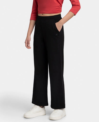 Jockey Straight Fit Wide Leg Pants - Black